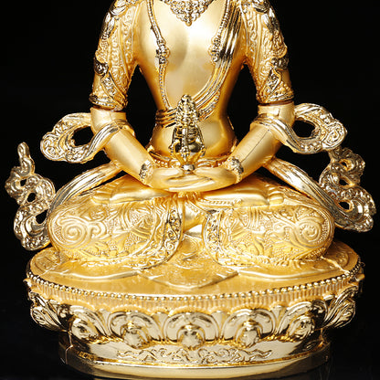 Long Life Buddha Statue - 5-Inch Alloy