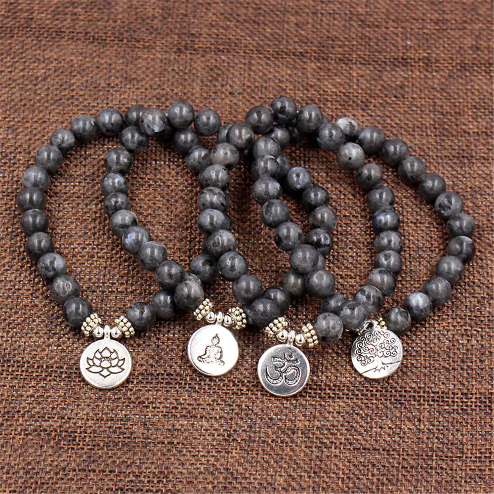 Buddha Bead Yoga Stretch Bracelet – Vintage Unisex Meditation Bracelet for Men & Women