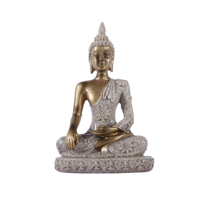 Resin Sandstone Small Sitting Buddha Sculpture