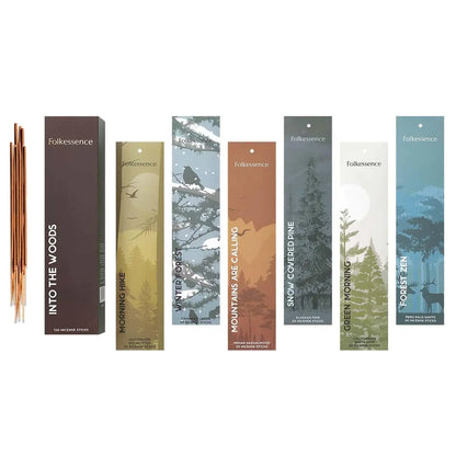 Folkulture Into The Woods Incense Sticks — 6 Forest Scents, 120 Sticks