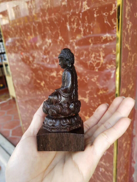 Vietnam Black Sandalwood Buddha Figurine