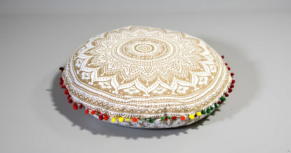 CRAFT KALA 22" Mandala Boho Meditation Cushion 'Cover'