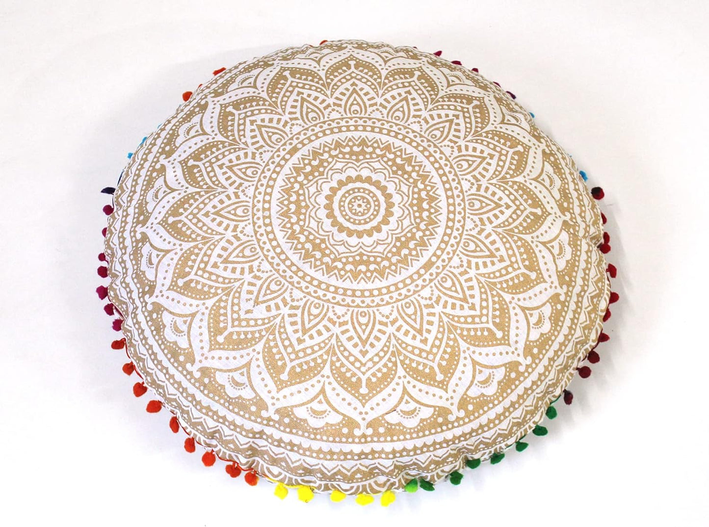 CRAFT KALA 22" Mandala Boho Meditation Cushion 'Cover'