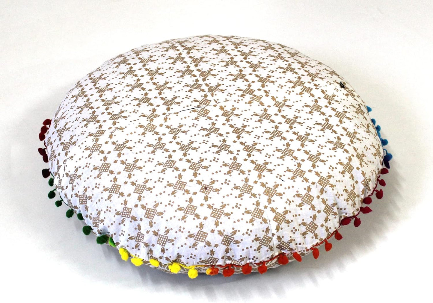 CRAFT KALA 22" Mandala Boho Meditation Cushion 'Cover'