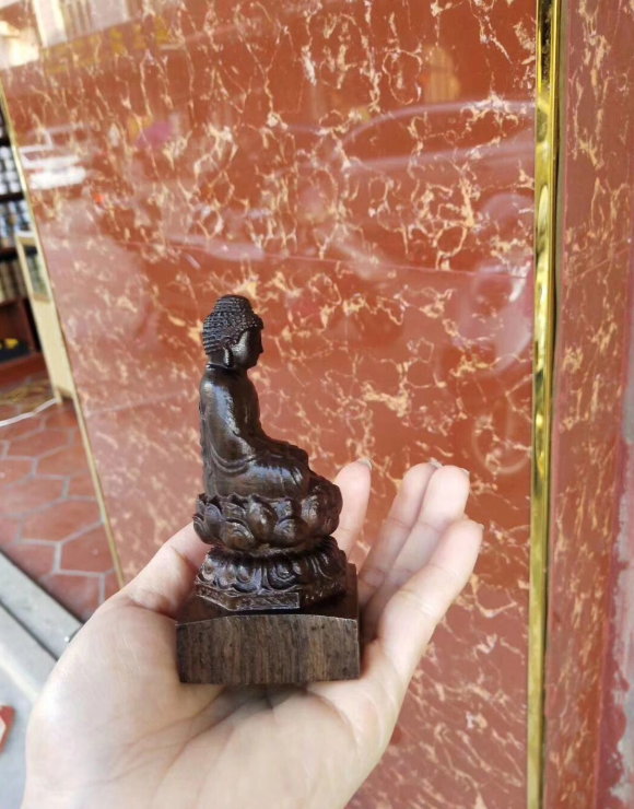 Vietnam Black Sandalwood Buddha Figurine