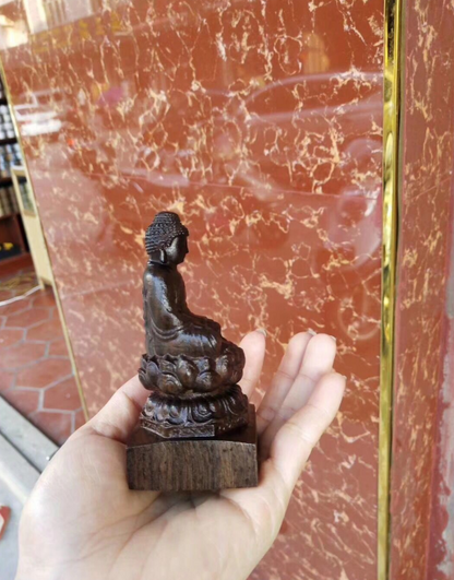 Vietnam Black Sandalwood Buddha Figurine