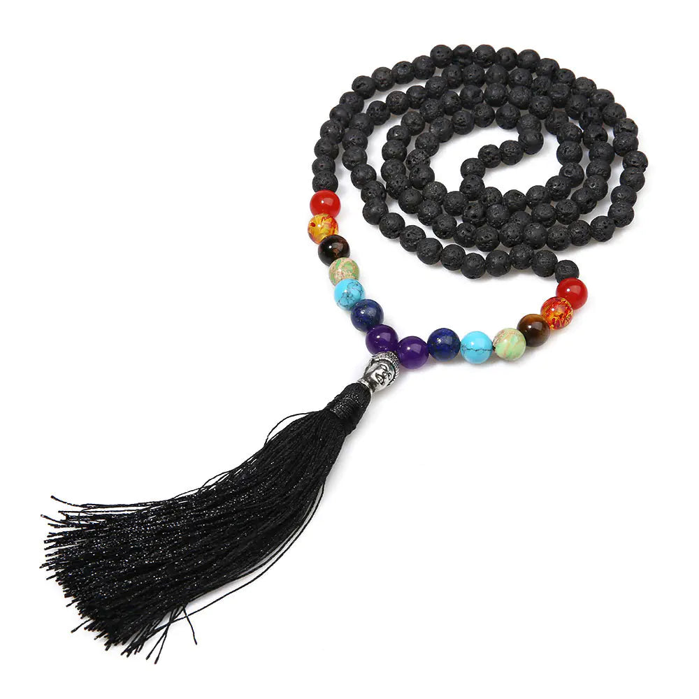 7 Chakra Healing Necklace – Energy Balance Meditation & Yoga Jewelry