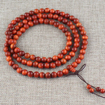 108 Bead Dragon Blood Wood Prayer Bracelet