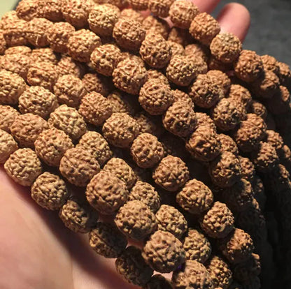 108-Piece Rudraksha Bead Set – Natural Mala Bodhi Seeds for Meditation & Prayer