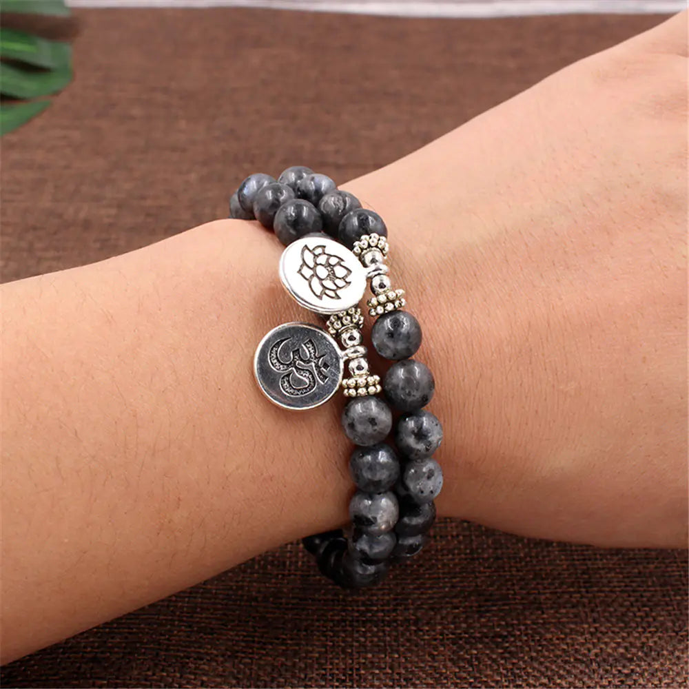 Buddha Bead Yoga Stretch Bracelet – Vintage Unisex Meditation Bracelet for Men & Women