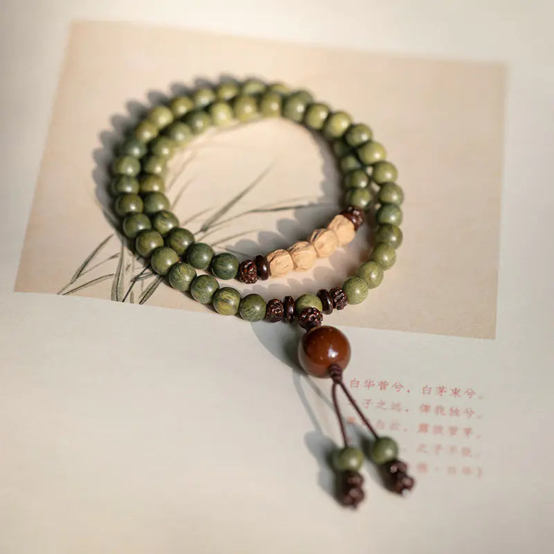 Sandalwood Prayer Beads Bracelet for Women