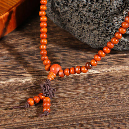 216 Sandalwood Mala Bead Prayer Bracelet