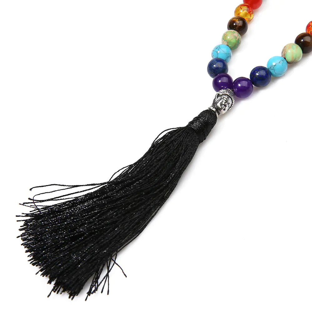 7 Chakra Healing Necklace – Energy Balance Meditation & Yoga Jewelry
