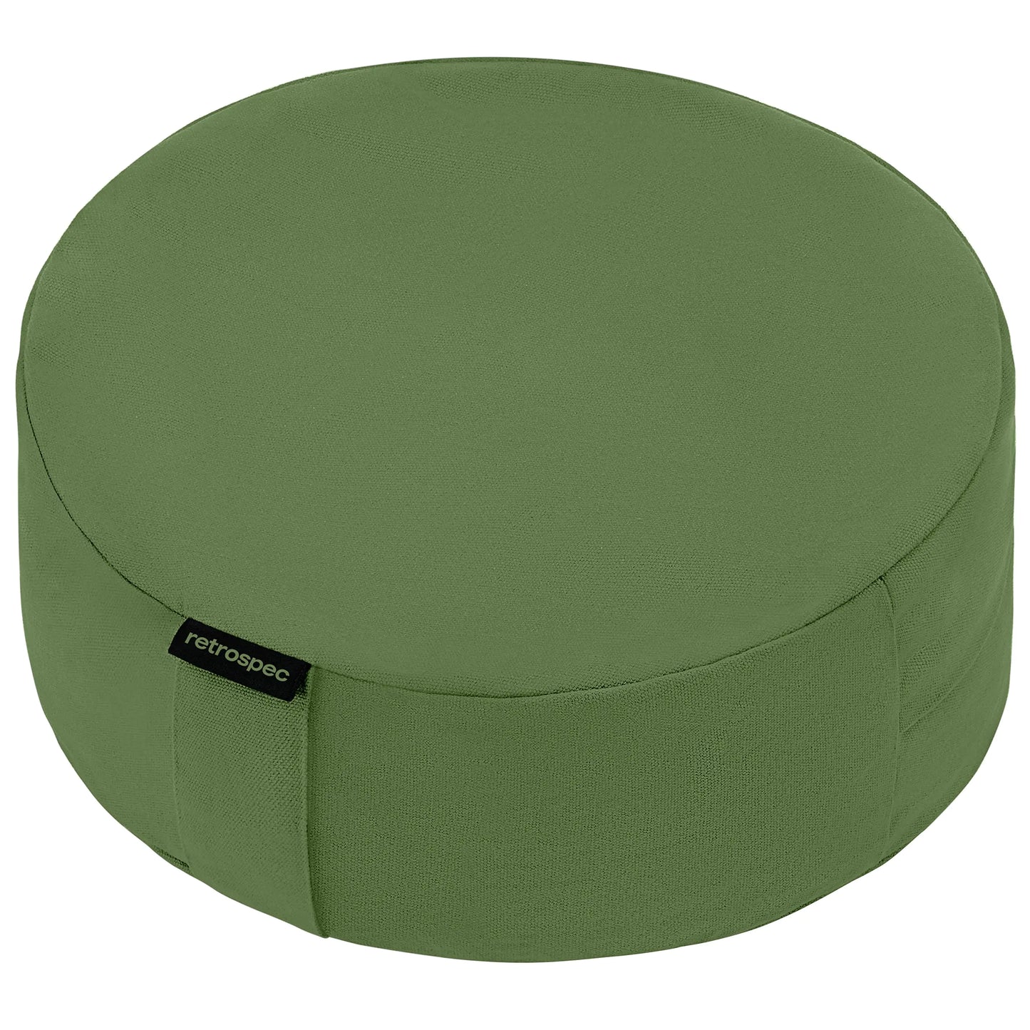 Retrospec Sedona Zafu Meditation Cushion Filled w/Buckwheat Hulls (Basil)
