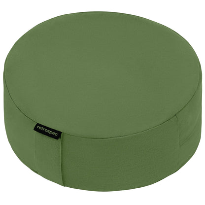 Retrospec Sedona Zafu Meditation Cushion Filled w/Buckwheat Hulls (Basil)