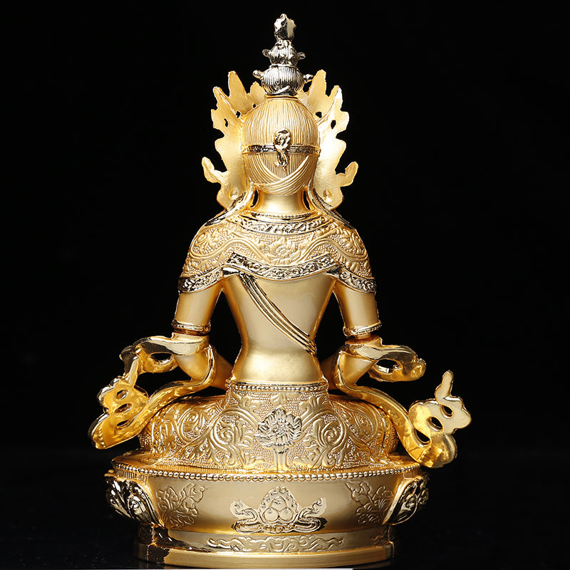 Long Life Buddha Statue - 5-Inch Alloy
