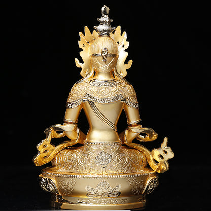 Long Life Buddha Statue - 5-Inch Alloy