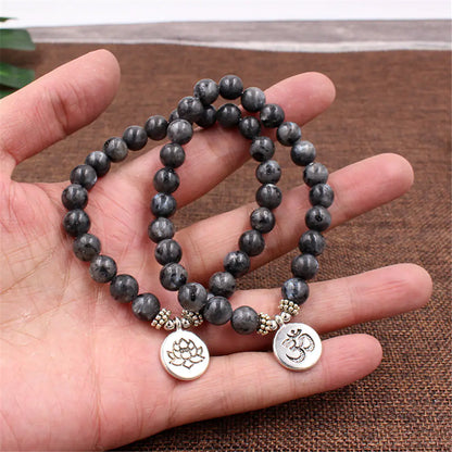 Buddha Bead Yoga Stretch Bracelet – Vintage Unisex Meditation Bracelet for Men & Women