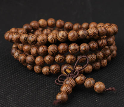 108 Bead Mala Bracelet for Couples - Natural Wood Bracelet for Meditation & Yoga