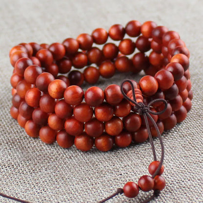 108 Bead Dragon Blood Wood Prayer Bracelet