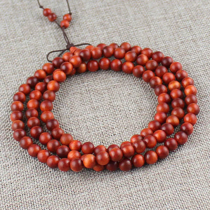 108 Bead Dragon Blood Wood Prayer Bracelet