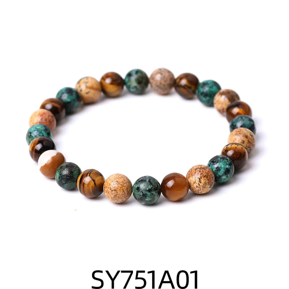 Handcrafted Zodiac Bracelet – Natural Tiger Eye & Agate | Unisex Astrology Jewelry Gift