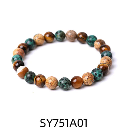 Handcrafted Zodiac Bracelet – Natural Tiger Eye & Agate | Unisex Astrology Jewelry Gift