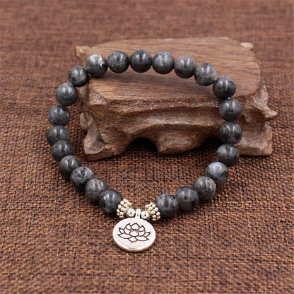 Buddha Bead Yoga Stretch Bracelet – Vintage Unisex Meditation Bracelet for Men & Women