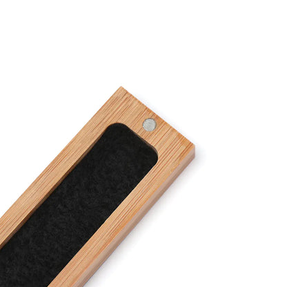 Bamboo Incense Burner & Ash Catcher — 4 Carved Patterns | Minimalist Zen Design