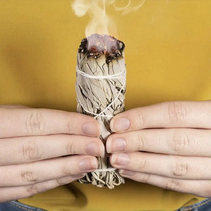 White Sage Smudge Stick — Wild-Harvested | Natural Cleansing & Meditation