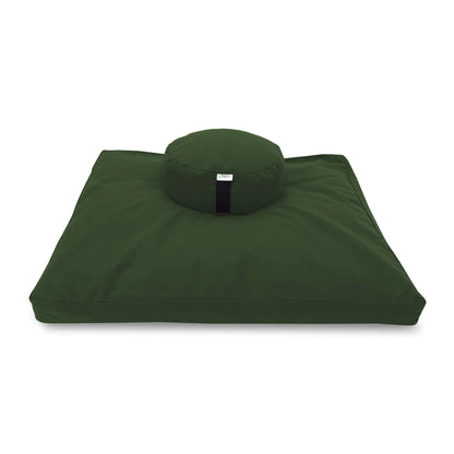 Beans ZAFU + ZABUTON Meditation Set - Buckwheat Filled ZAFU + Cotton Filled ZABUTON