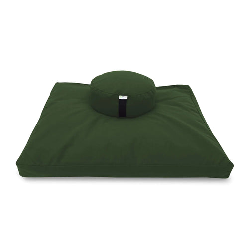 Beans ZAFU + ZABUTON Meditation Set - Buckwheat Filled ZAFU + Cotton Filled ZABUTON